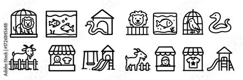Zoo Icon Doodles