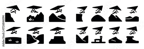 Hang Gliding Icons