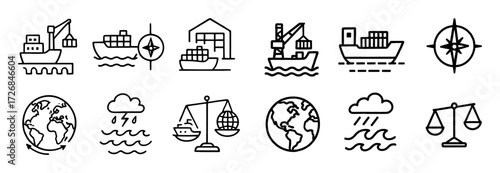 Cargo Transport Icons