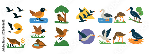 Migratory Birds Icons