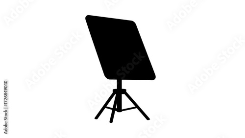 Professional Starlink Square type satellite Dish Silhouette Black and White transparent PNG