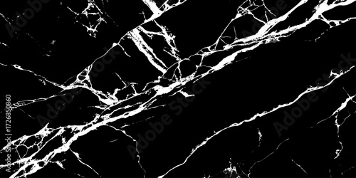 "Modern black marble background with fine white veining, seamless polished stone surface for stylish interiors, elegant countertops, wall panels, and architectural flooring"