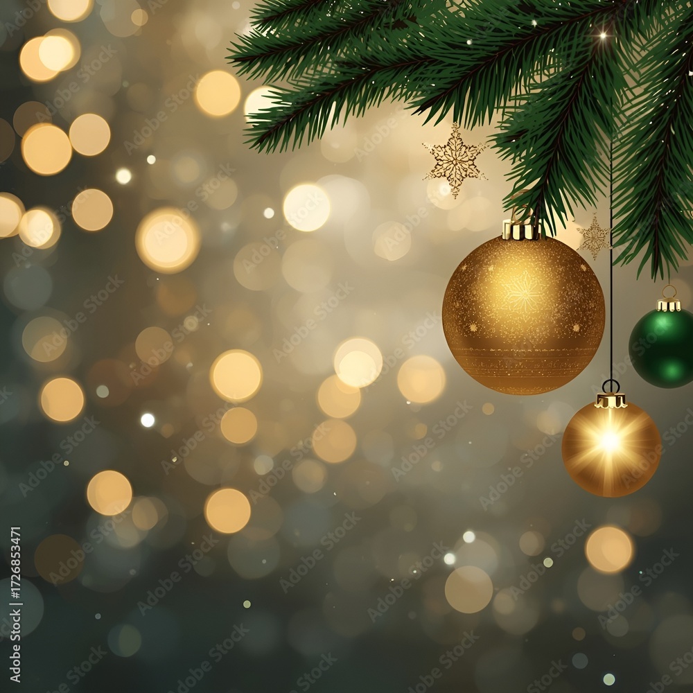 Fototapeta premium Elegant Festive Greeting Card Design