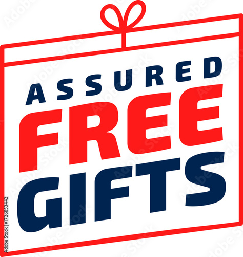 assured free gift giveaway offer background design
