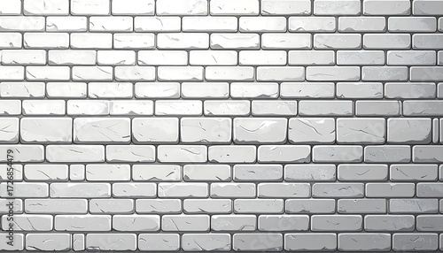 Fototapeta Naklejka Na Ścianę i Meble -  White brick wall texture (7)