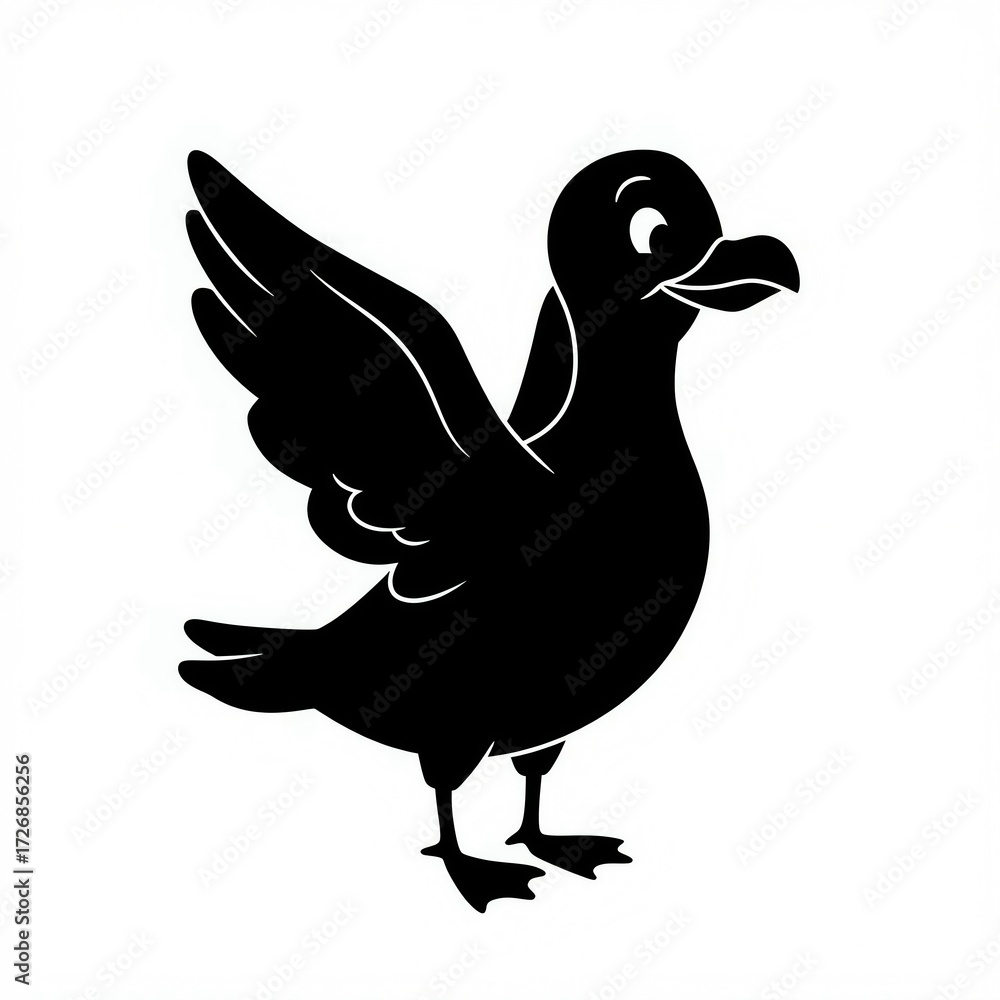 Fototapeta premium bird seagull vector