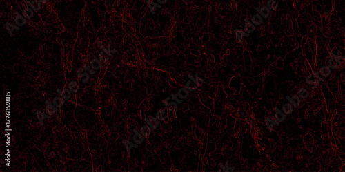 Scratched Grunge Urban Background Texture Vector .Dark grungy black textured of the red marble background. Worn surface. Grunge pattern of dust, dirt, scratches Dirty black and red grunge.