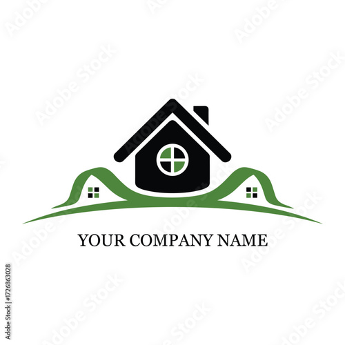 Real Estate House Logo Design Vector – Property, Construction, Home, and Business Branding
