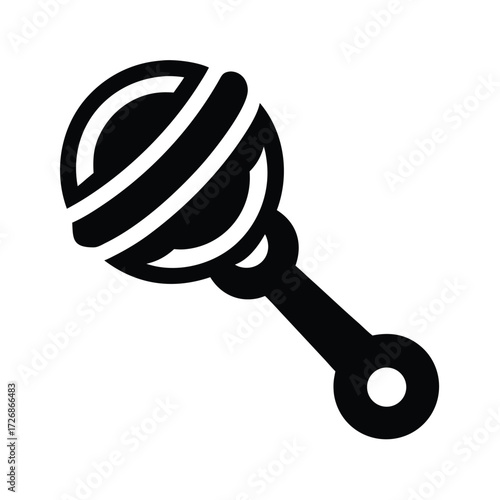 baby rattle icon