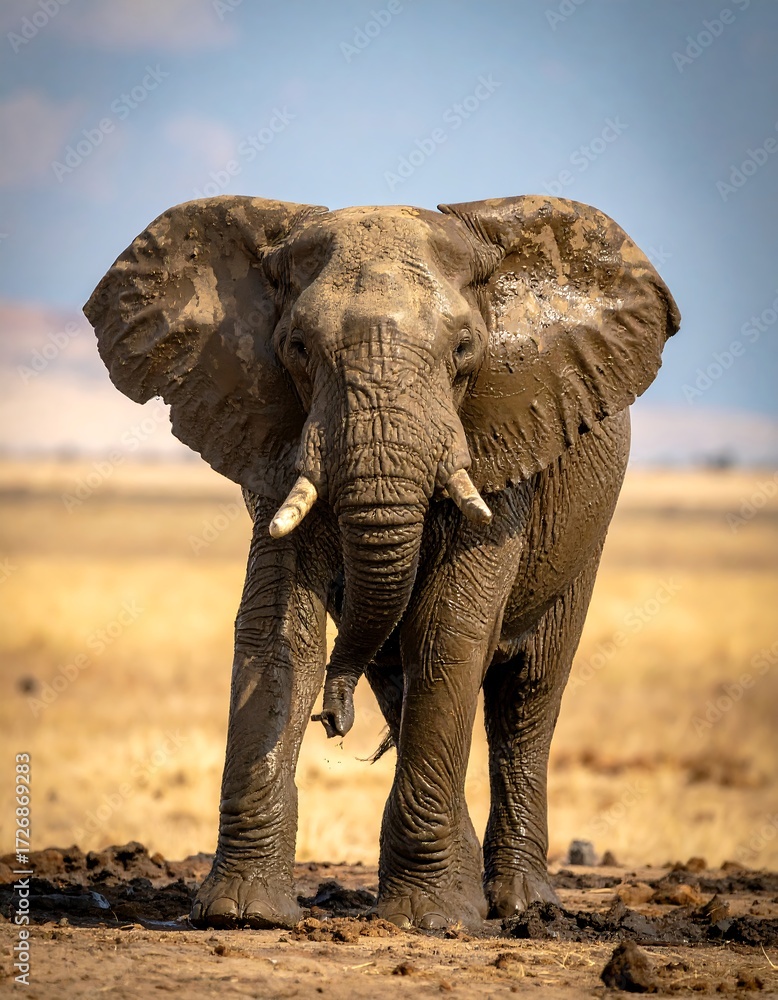 Fototapeta premium Elephant in savanna