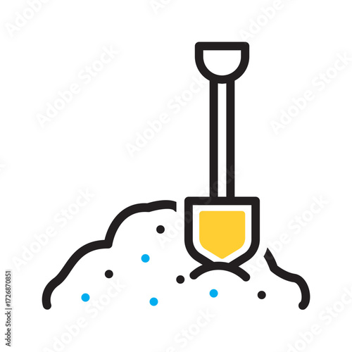 Vector multi color icon for Soil