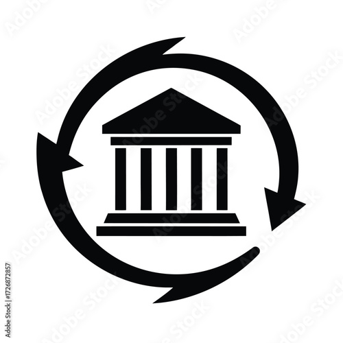 bank transfer arrows icon