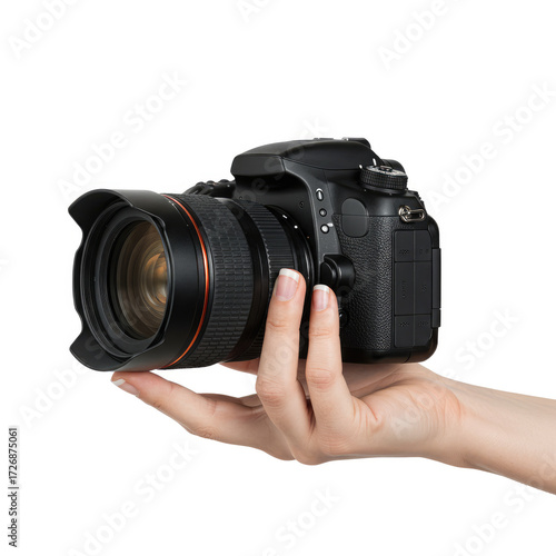camera in hand