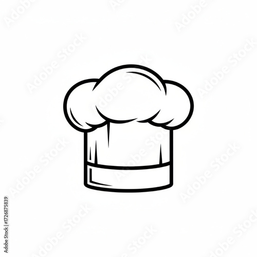 A line art icon of a chef's hat
