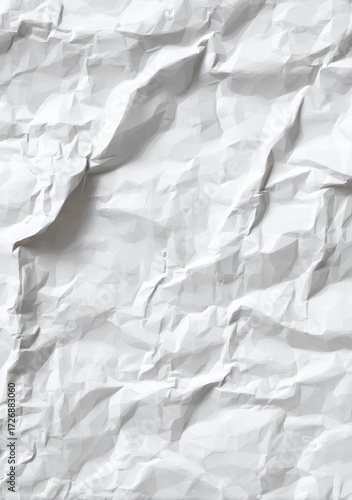 Crinkled white paper texture
