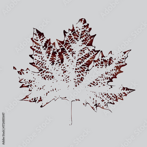 plane tree leaf vector icon background leaf