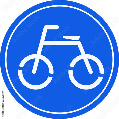 llustration of bicycle lane signs