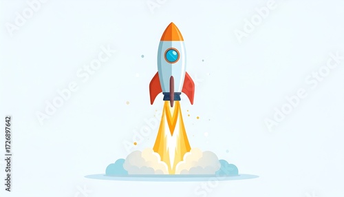 Rocket launching, upward momentum