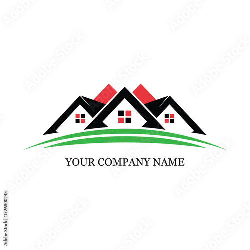 Real Estate House Logo Design – Property and Construction Branding Icon