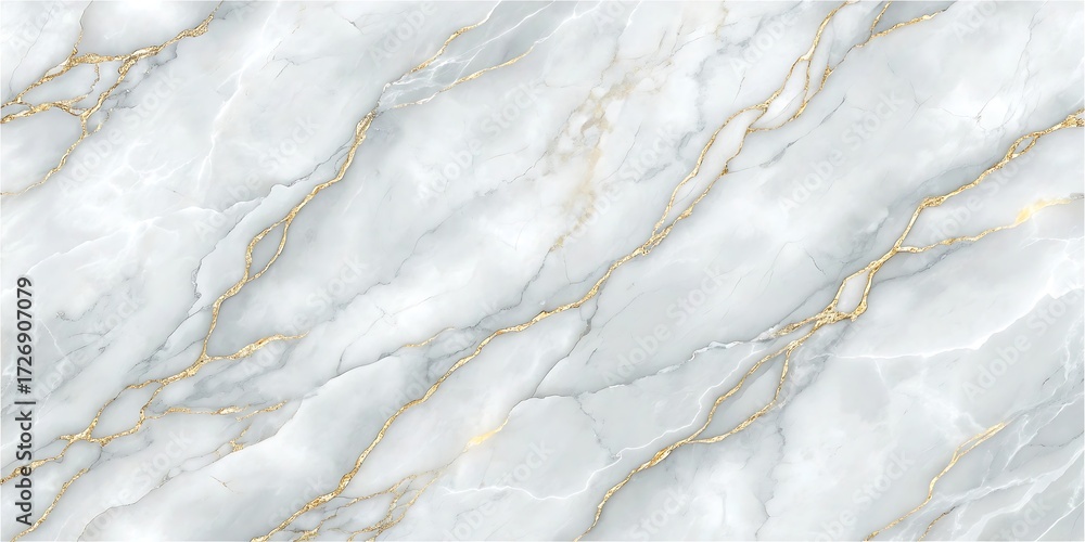 Obraz premium Mockup White and Grey Marble with Striking Gold Veins and Natural Swirling Patterns texture background