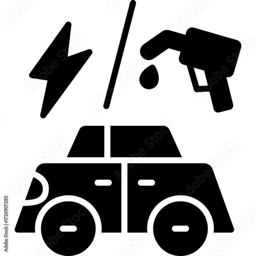 Hybrid car Icon
