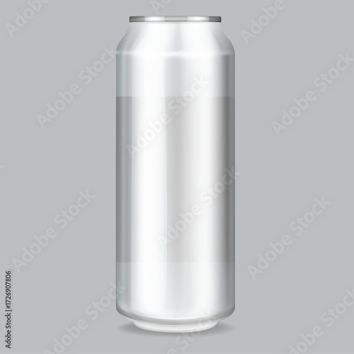 beverages can isolated flat vector