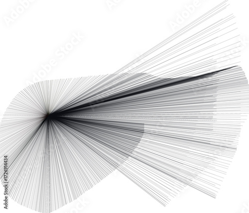 white paper fan isolated