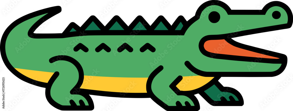 Obraz premium a toothless alligator