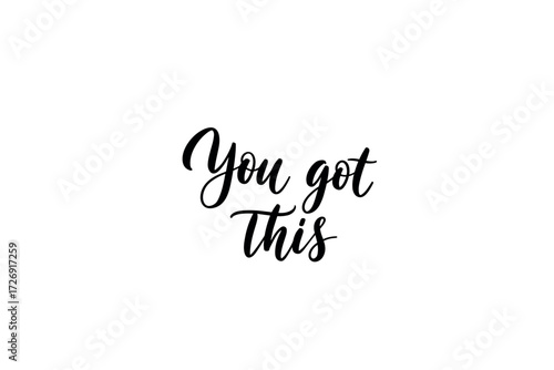 Inspiring motivational message digital motivational environment minimalist viewpoint positive concept. Vector illustration