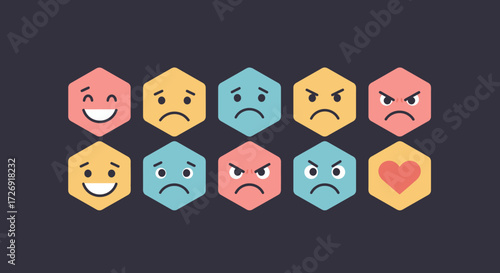 Emotionally expressive geometric shapes