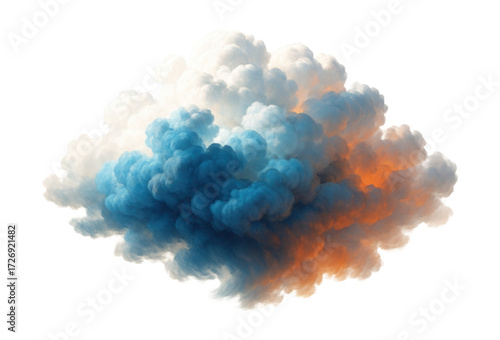 Vibrant cloud formation symbolizing changing weather patterns and environmental awareness.