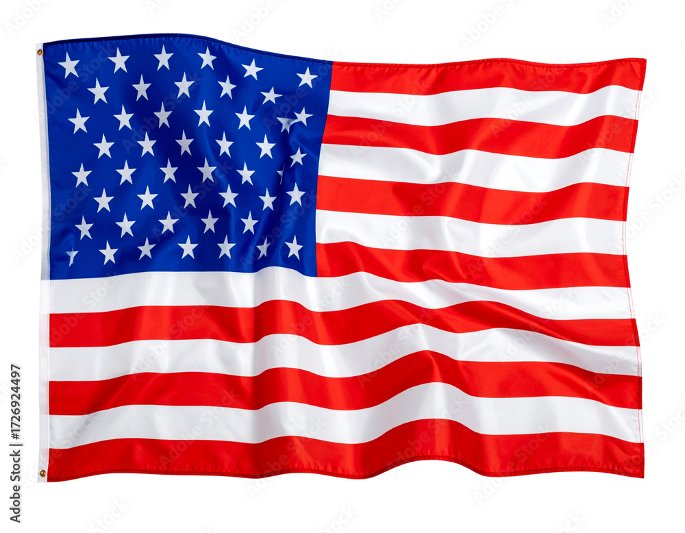Obraz premium american flag waving