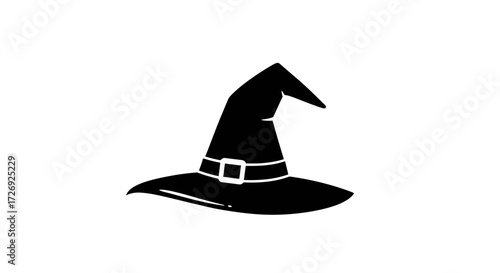 halloween witch hat isolated on white