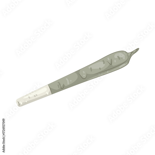 Illustration of Rolled Marijuana Joint