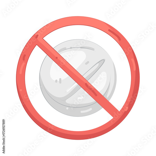 Illustration of No Pill Symbol