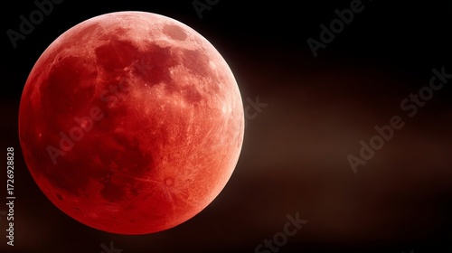 Ultra Close Blood Moon Surface Detail