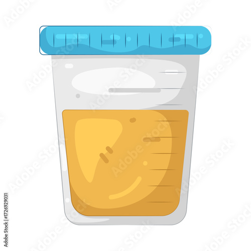 Illustration of Urine Test Cup