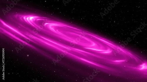 宇宙のようなマゼンタの光沢が無限に流れる動画素材