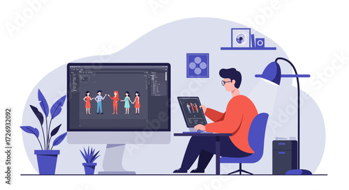 Creative animation illustration design
