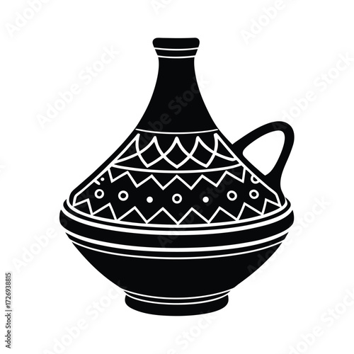 Traditional Moroccan Tagine Pot Intricate Pattern