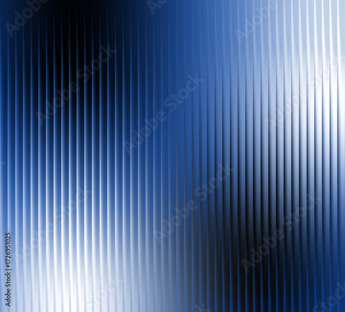 Abstract blue and white vertical stripes texture background with subtle light effects and gradients