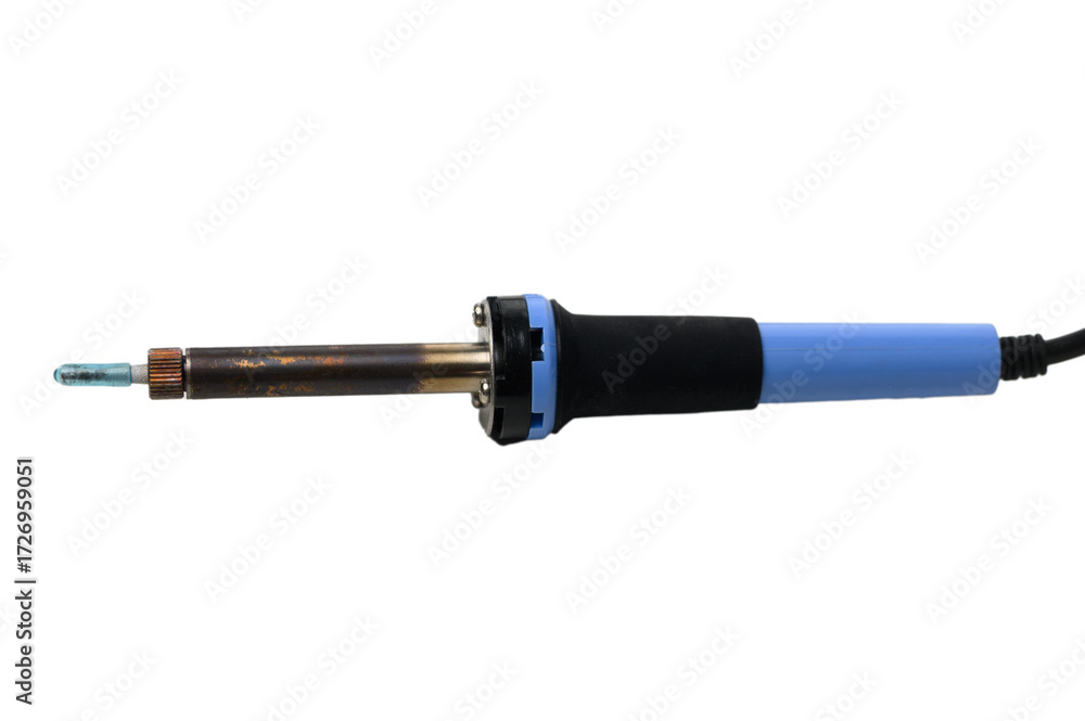 Fototapeta premium Electric soldering iron isolated on white background