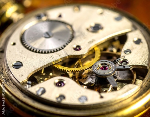 Wallpaper Mural Vintage pocket watch intricate mechanism Torontodigital.ca