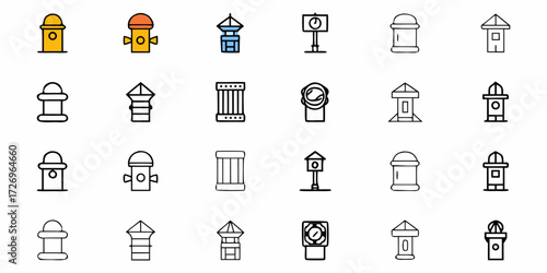 Collection of various icon designs
