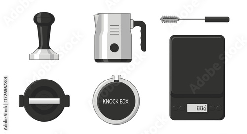 Tools and Equipment for Baristas in a Cozy Kitchen Setting