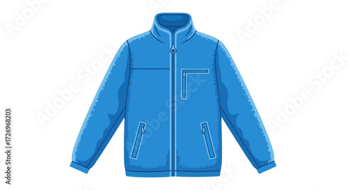 Winter Fleece Jacket Vector