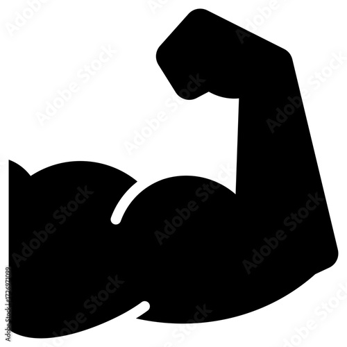 Muscle icon for human body, business, medical, clinic, website, application, printing, document, poster design, etc