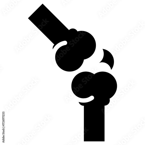 Joint icon for human body, business, medical, clinic, website, application, printing, document, poster design, etc