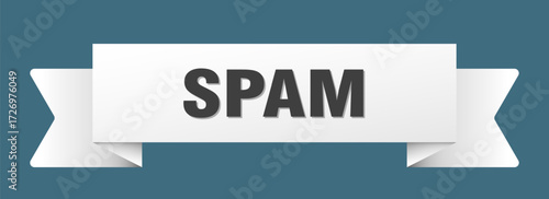 spam ribbon isolated on transparent background. spam ribbon