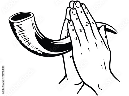 Hands of Prayer and the Shofar of Awakening